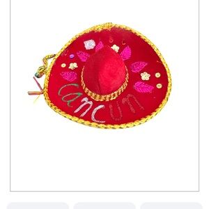 Red Cancun Sombrero Hat